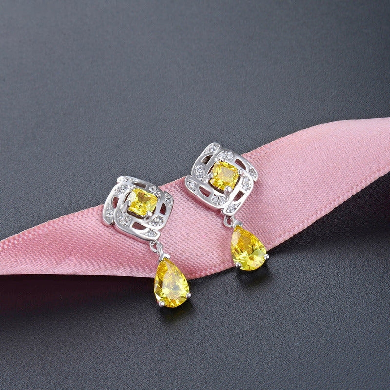 925 Sterling Silver Diamond Stud Earrings - Playful Cartoon Style Earrings with Plastic Backs