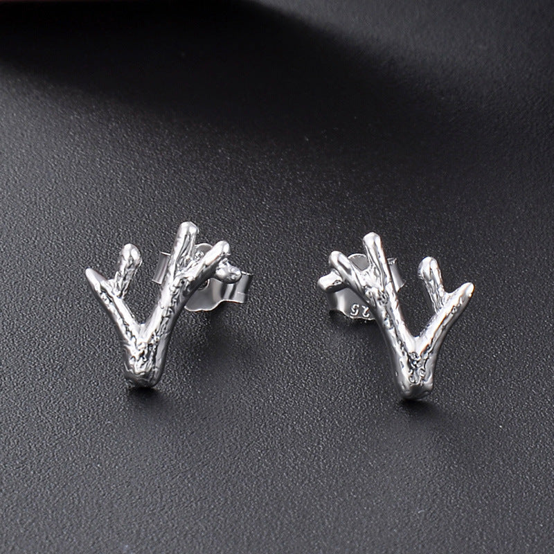 925 Sterling Silver Cartoon Animal Stud Earrings - White Gold Plated Cute Earrings for Women