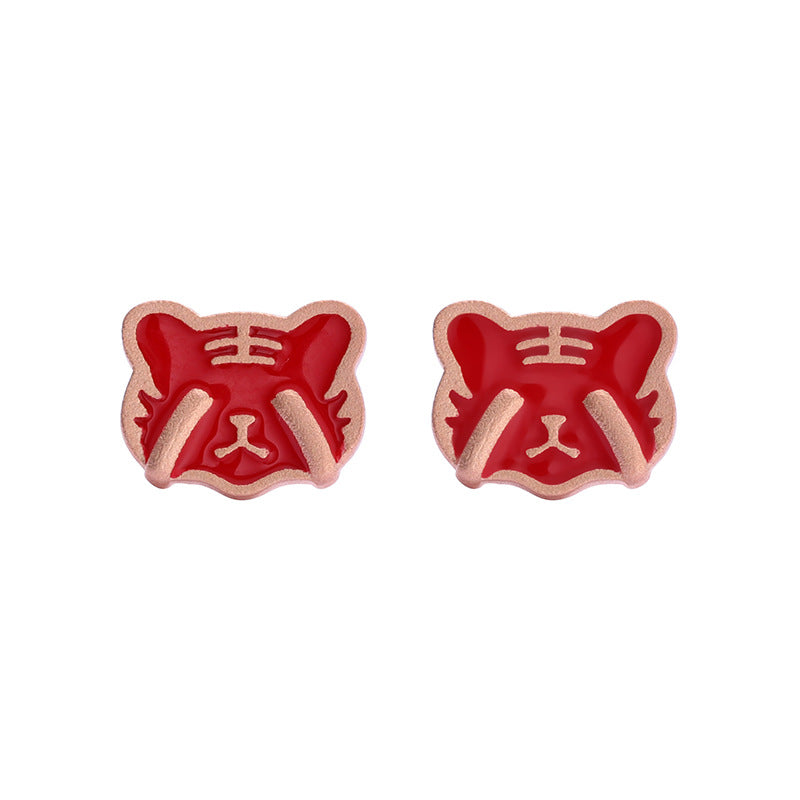 925 Sterling Silver Geometric Stud Earrings - Electroplated Korean Style Minimalist Earrings with Plastic Stoppers