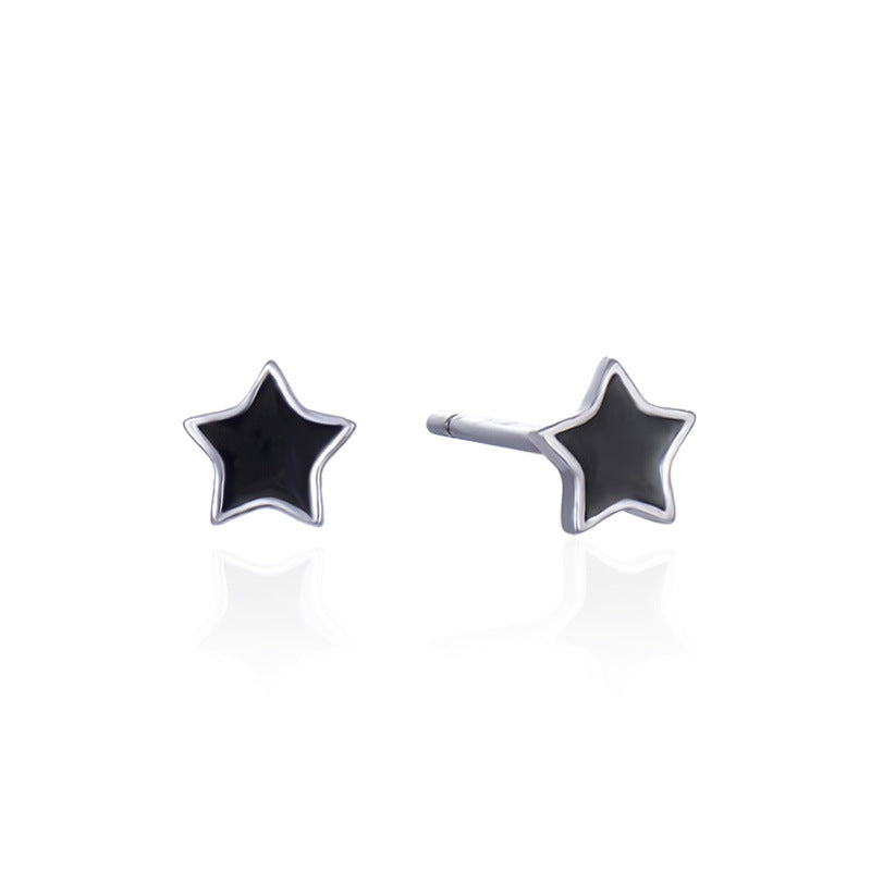 925 Sterling Silver Polished Cactus Stud Earrings - 0.5g Minimalist Plant Motif Earrings with Plastic Backs