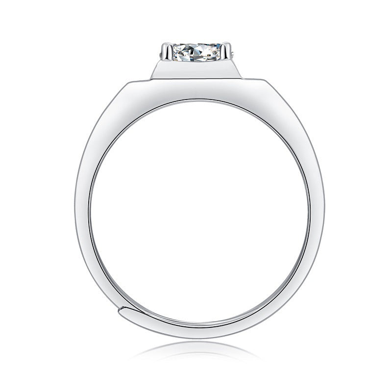 Elegant Adjustable Silver Band for Men