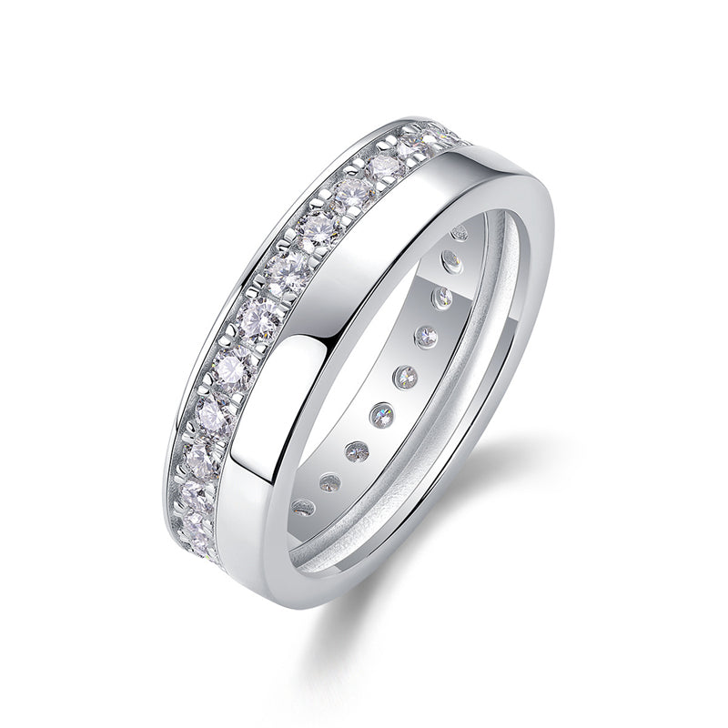 Fashionable Geometric Silver Ring