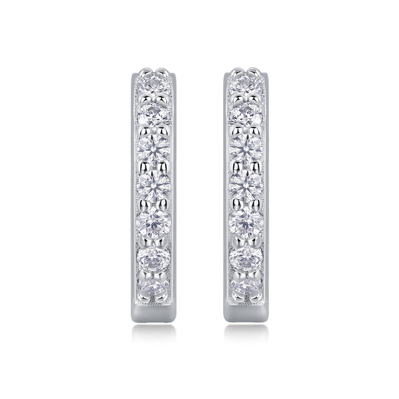 Geometric Moissanite Earrings for Office Wear
