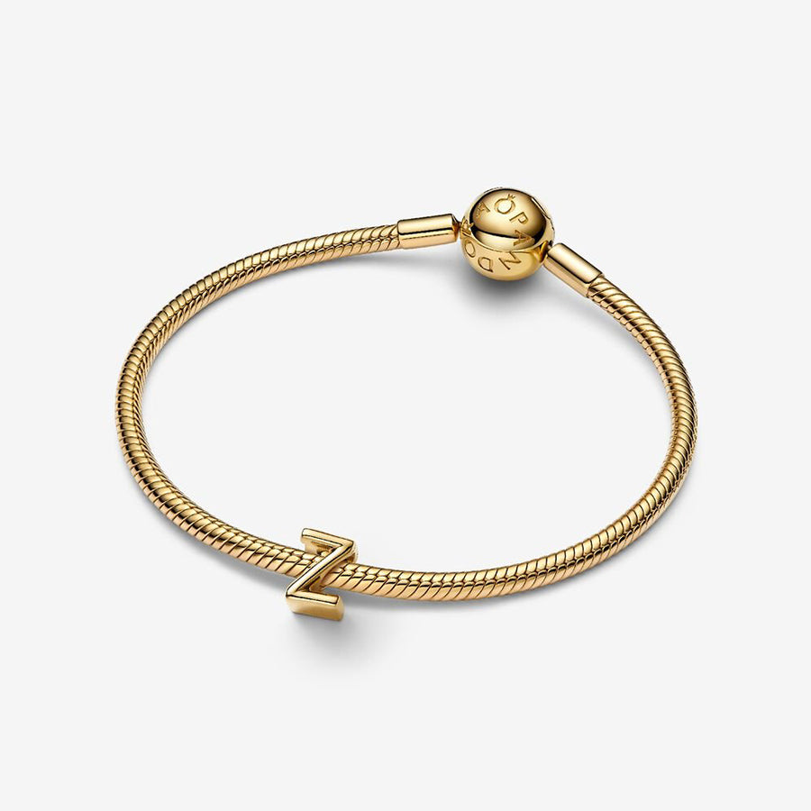 14K Gold Plated Letter Z Charm