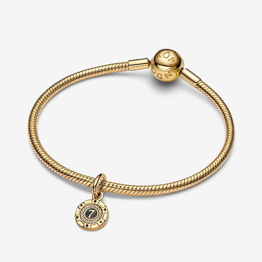 14k Gold Lucky Chip Charm