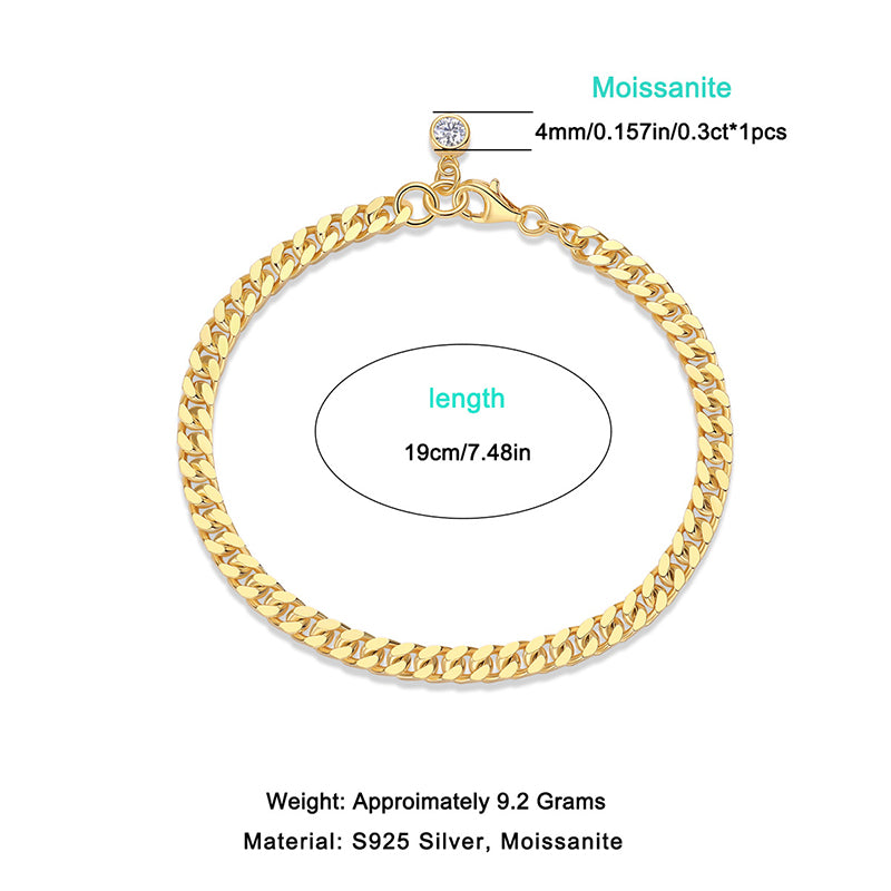Modern Women's Sterling Silver Bracelet for Commuting and Work