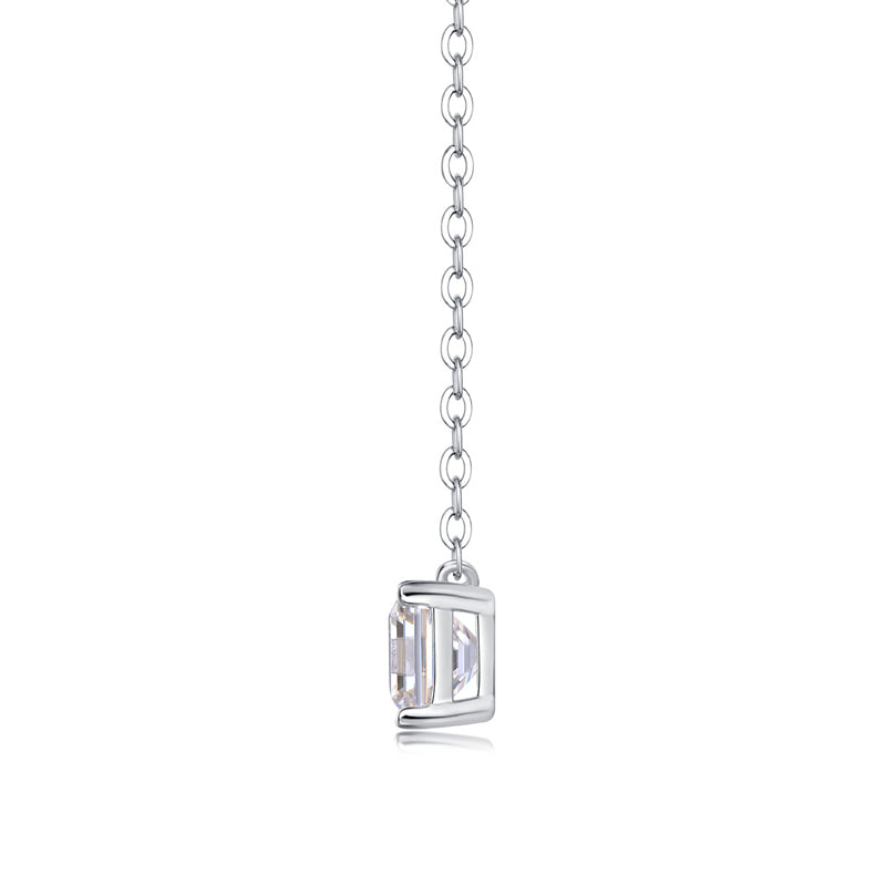 Modern Women's Necklace with Geometric Square Pendant