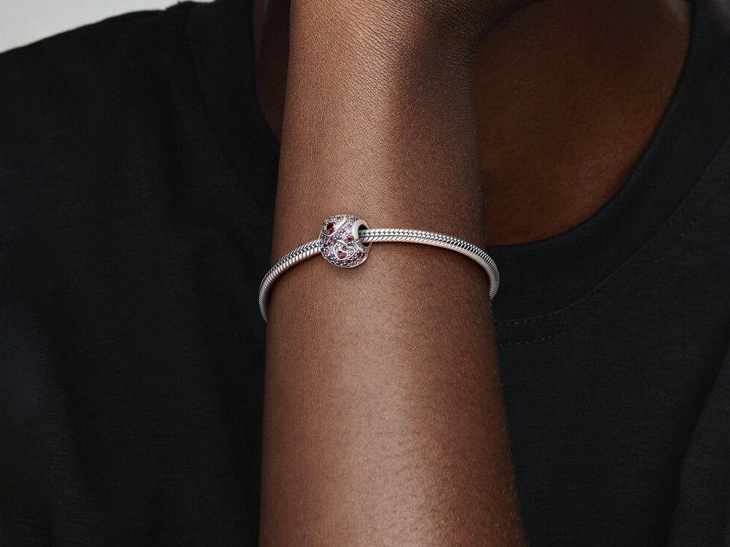 Asymmetric Heart Pavé Charm