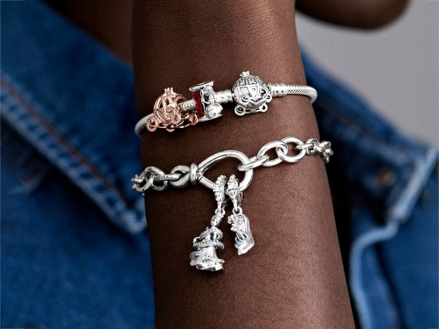 Disney Cinderella Pumpkin Coach Clasp Pandora Moments Bracelet