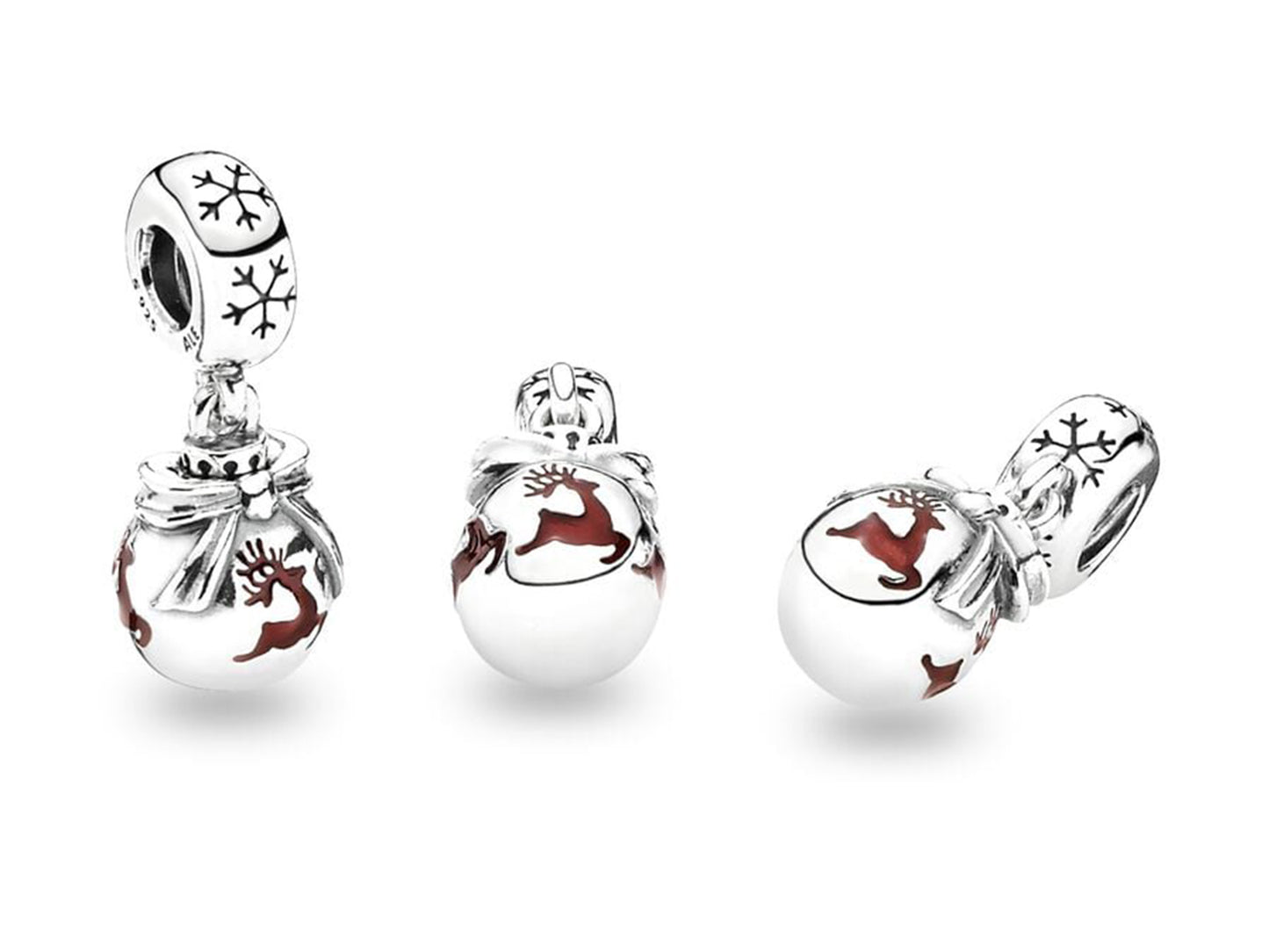 Leaping Christmas Reindeer Charm