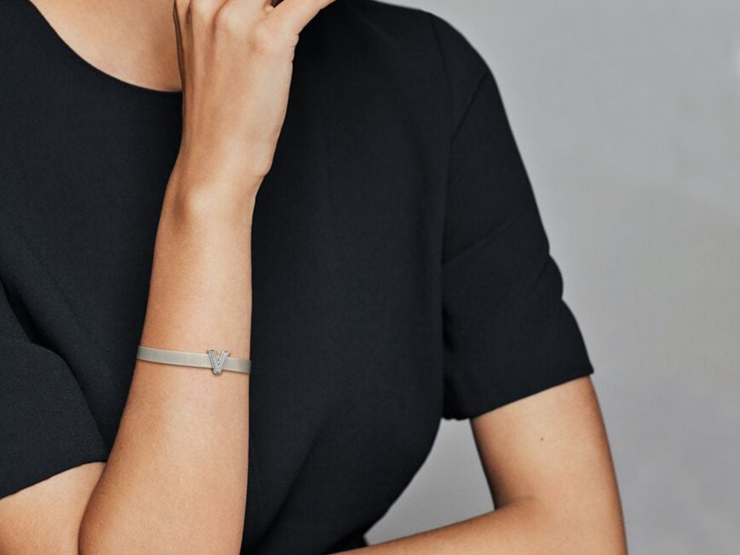 Letter V Clasp Charm
