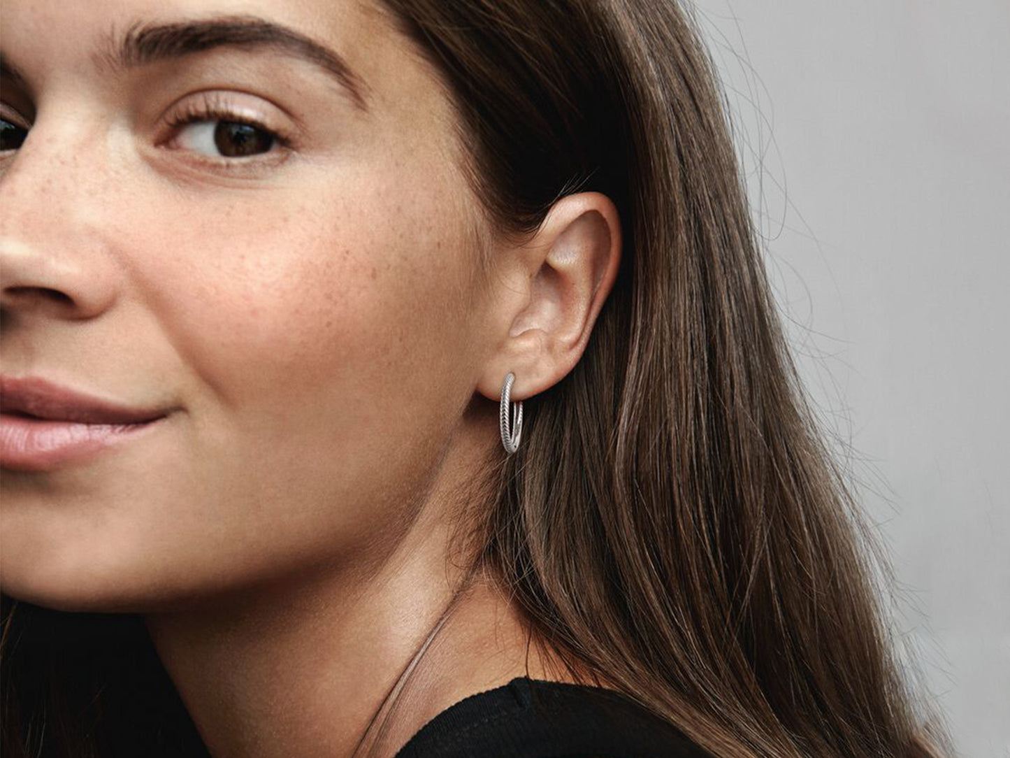 Snake Chain Hoop Earrings