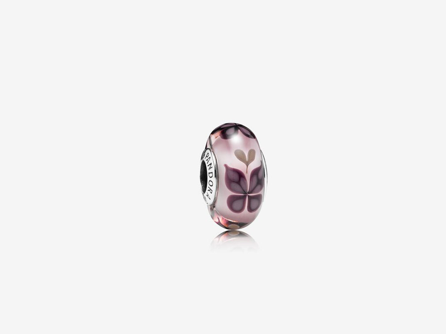 Pink Butterfly Kiss Charm