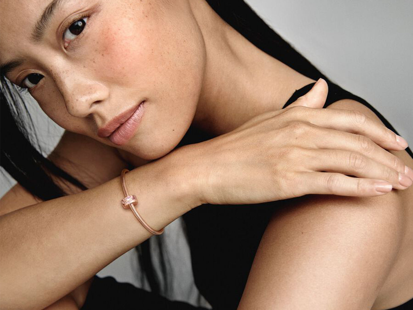Pink Fan Clasp Charm