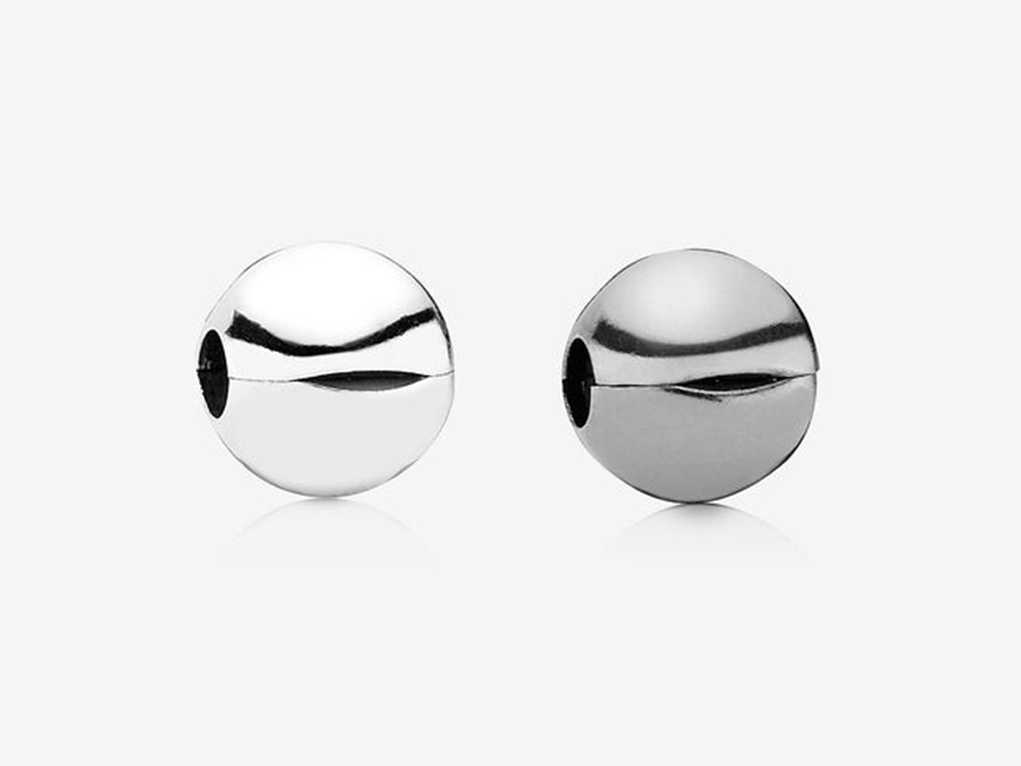 Simple Silver Ball Retaining Clip Charm