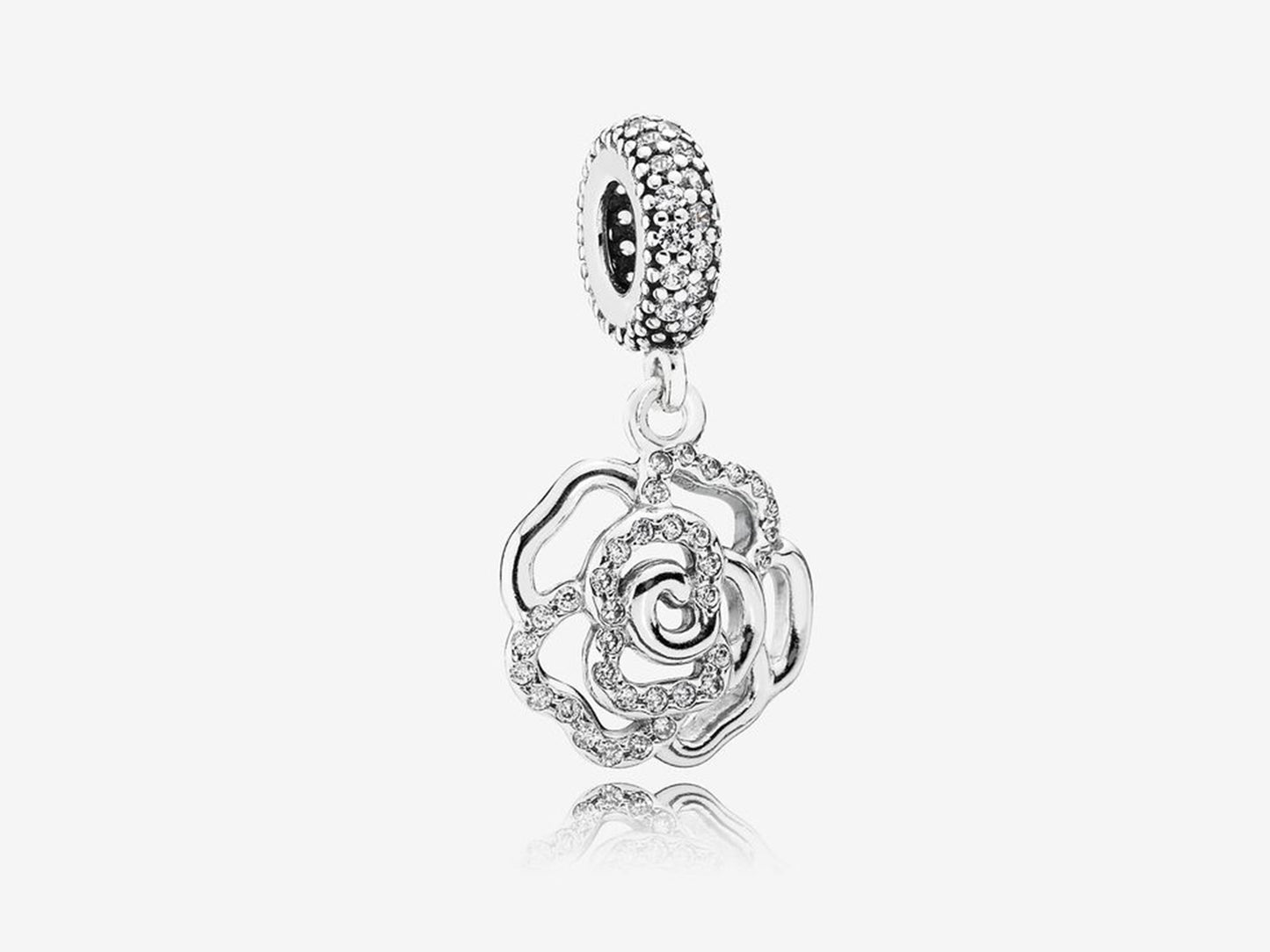 Sparkling Rose Charm