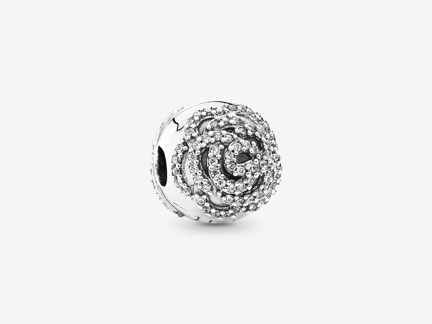 Sparkling Rose Clip Charm