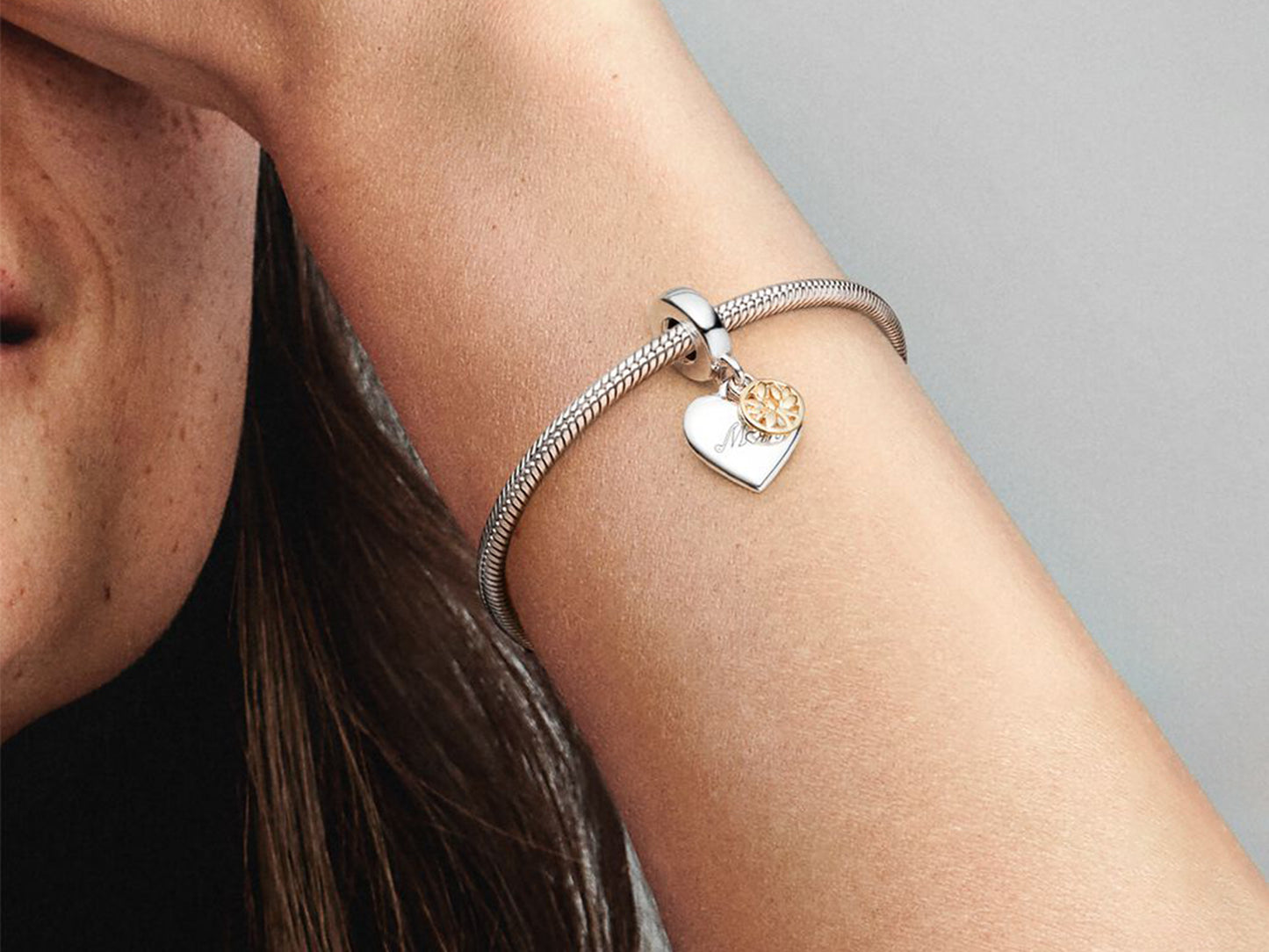 Two-Tone Family Tree Charm