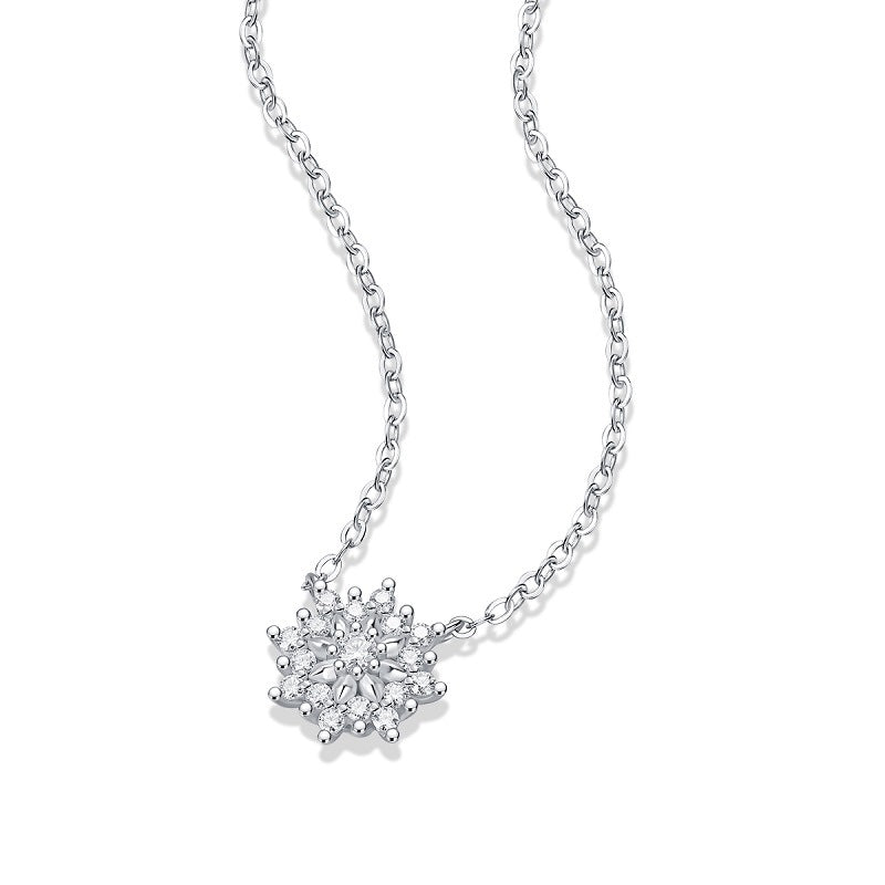 Polished Dot Moissanite Pendant Necklace