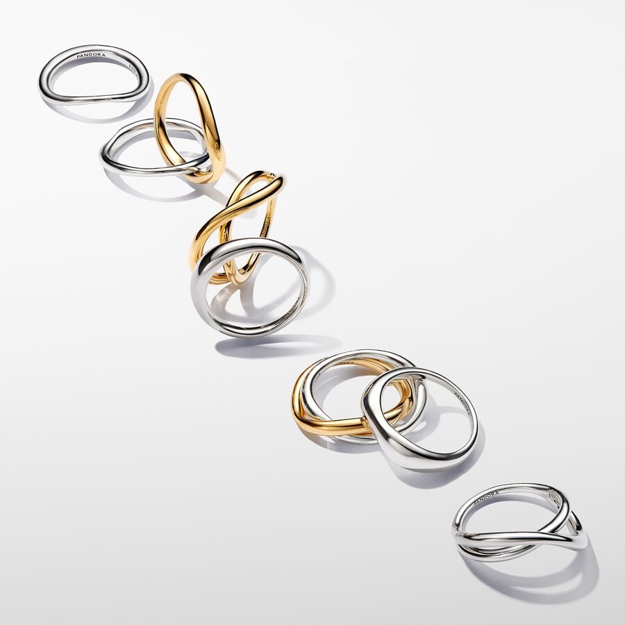Organic Silver Band Ring