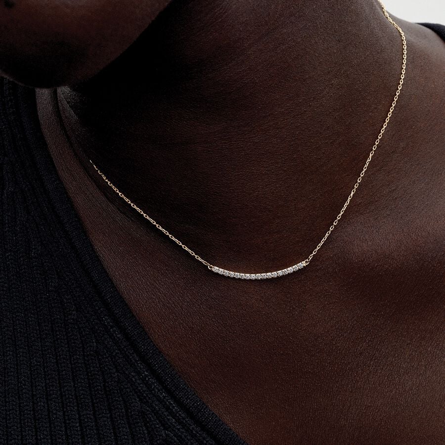 Shimmering LabGrown Diamond Necklace