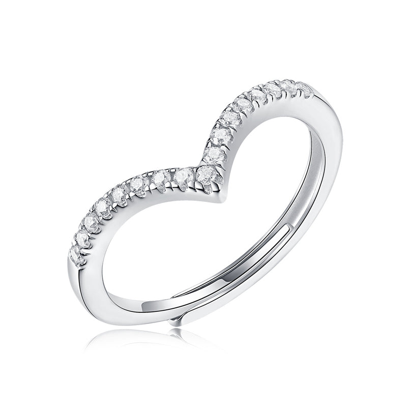 Regal Crown Ring with Geometric Design