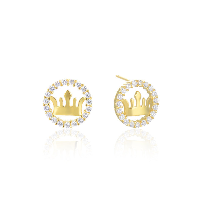 S925 Sterling Silver Plated Stud Earrings with Plastic Ear Backs-Lightweight 2.3g, Minimalist & Natural for Everyday Wear