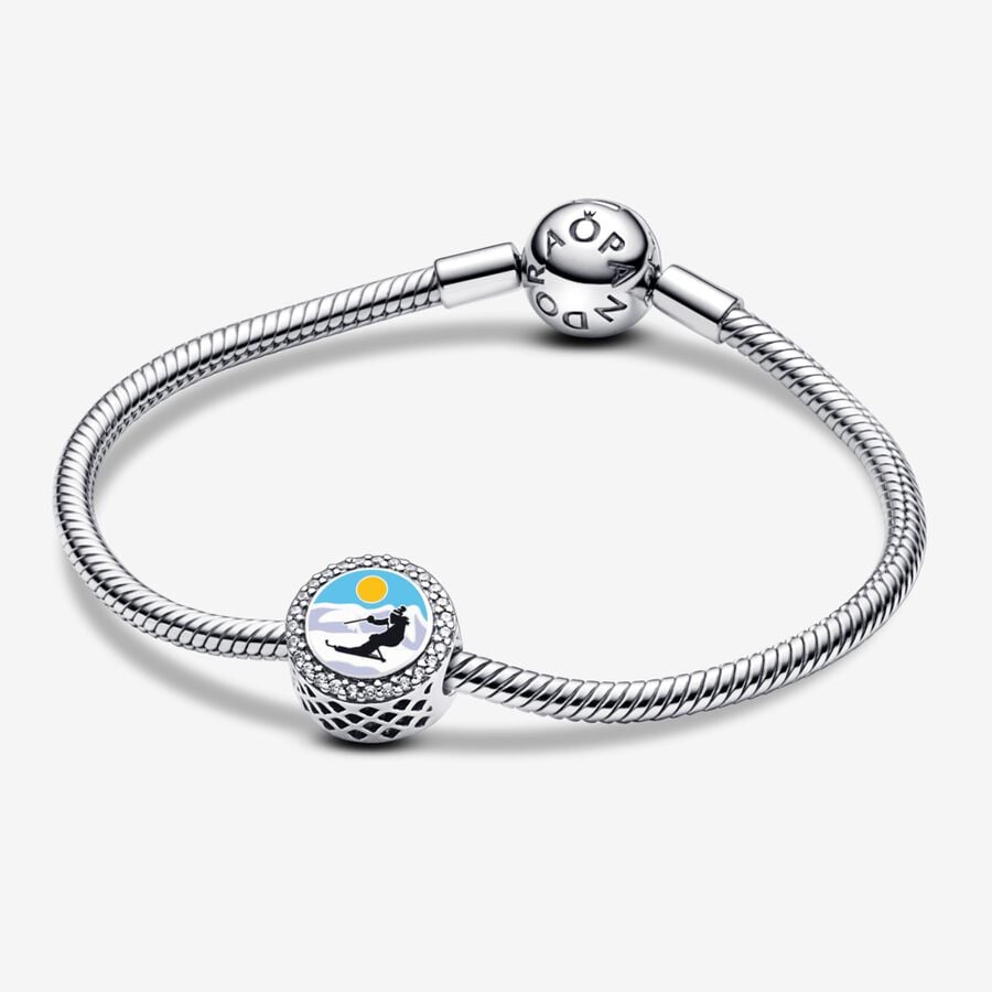 Winter Sports Enamel Charm