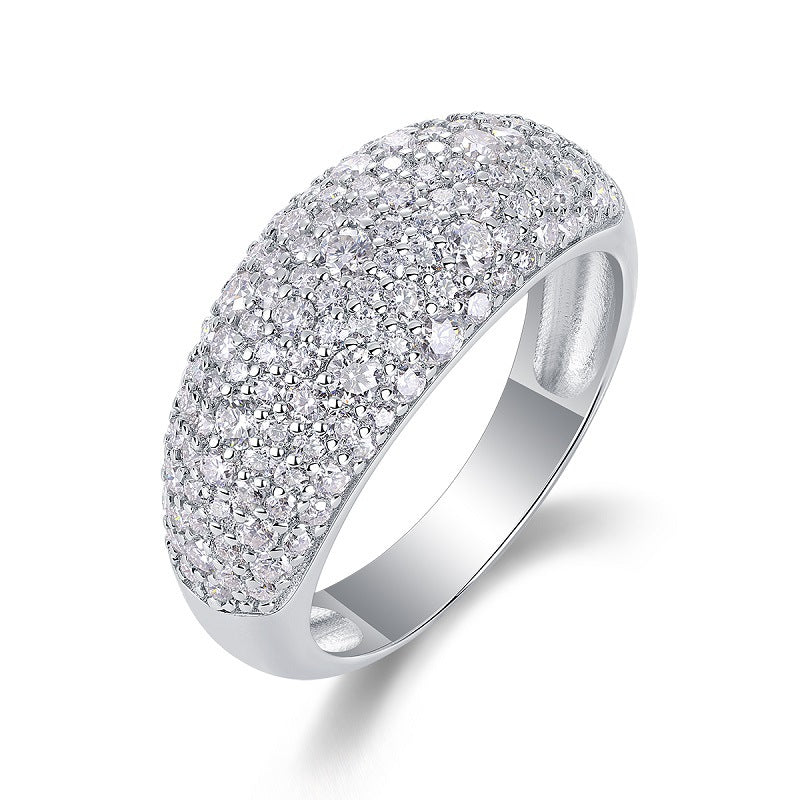 Sleek Circle Diamond Ring for Women