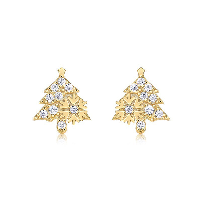 Sophisticated Geometric Moissanite Earrings with Round Stones