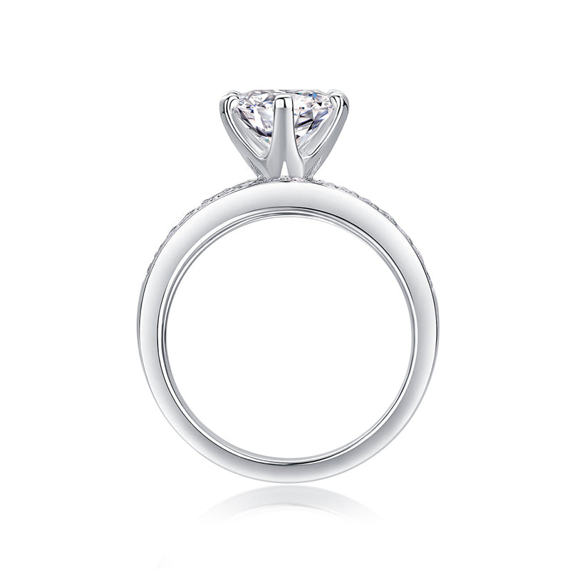 Timeless Geometric Moissanite Band for Women and Men