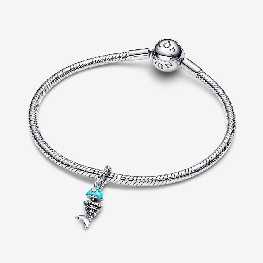 Sterling Silver Fishbone Charm