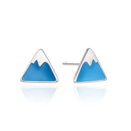 925 Sterling Silver Enamel Cactus Stud Earrings - Professional Botanical Earrings with Plastic Backs