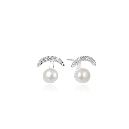 925 Sterling Silver Cactus Stud Earrings - Minimalist Botanical Earrings
