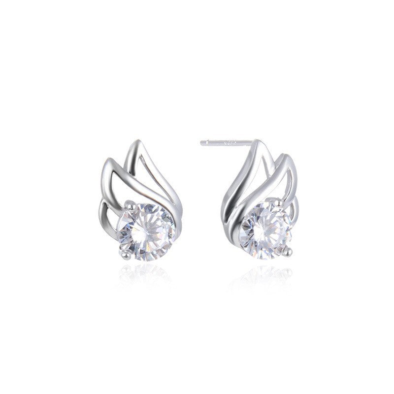 S925 Sterling Silver Plated Stud Earrings - Playful Cartoon Style Earrings with Plastic Backs