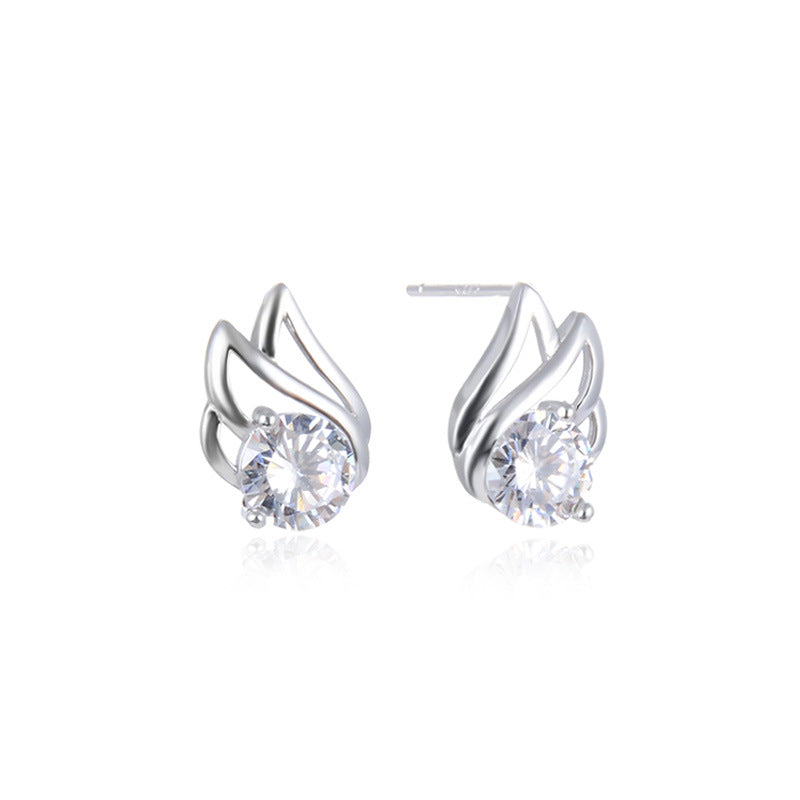 S925 Sterling Silver Plated Stud Earrings - Playful Cartoon Style Earrings with Plastic Backs