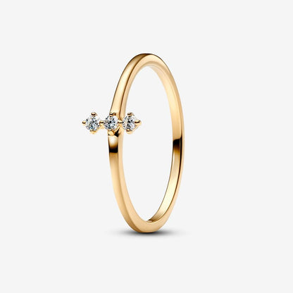 14K Gold Lab-Grown Diamond Trio Ring