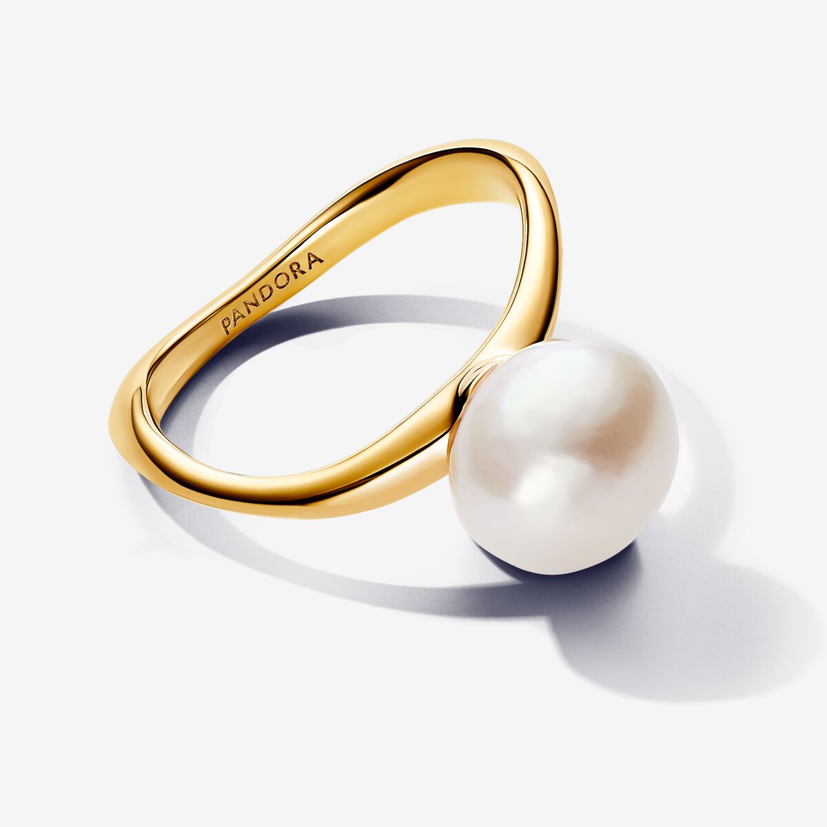 Baroque Pearl Gold Ring