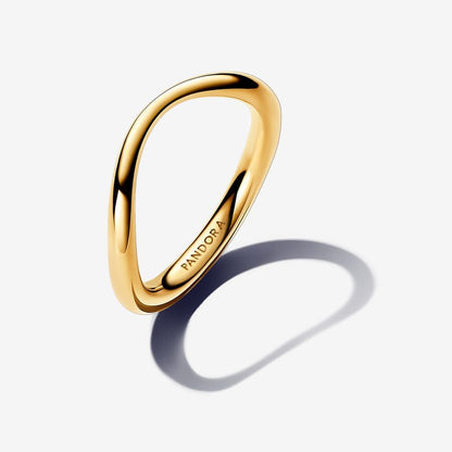 14k Gold Undulating Band Ring