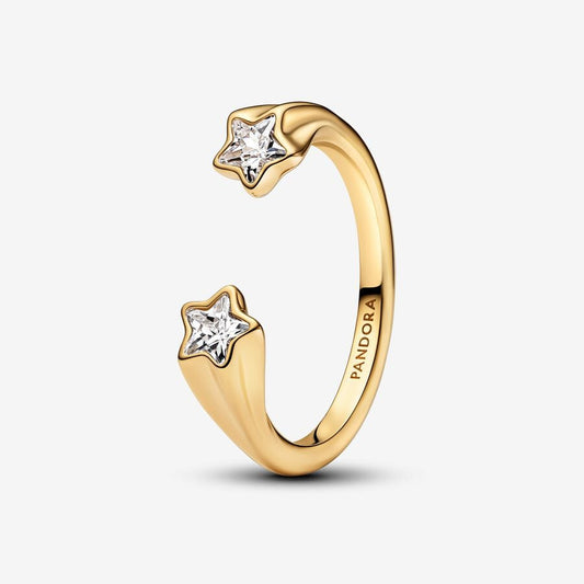 Gold Shooting Stars Stackable Ring