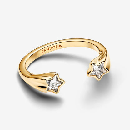 Gold Shooting Stars Stackable Ring