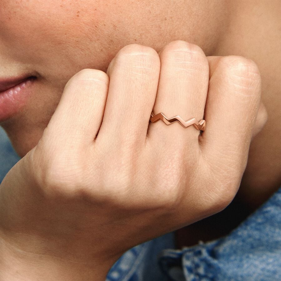 Polished Zigzag Ring