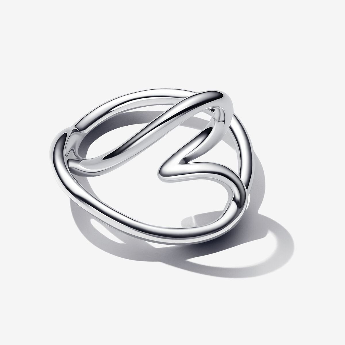 Nature Inspired Openwork Heart Ring