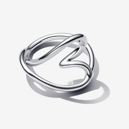 Nature Inspired Openwork Heart Ring