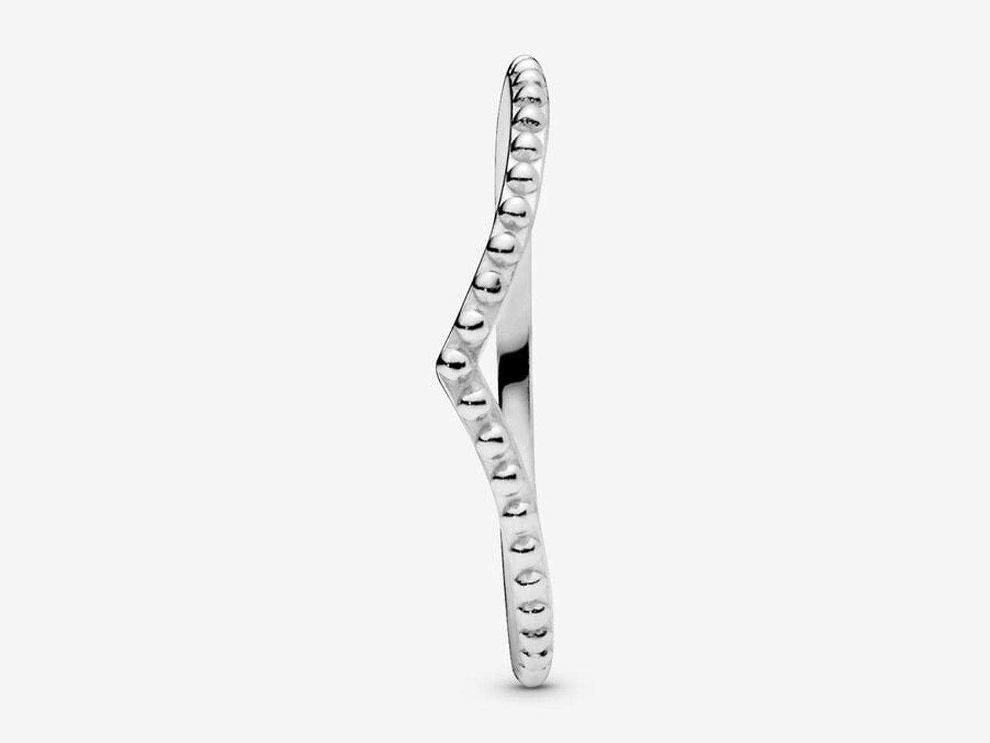 Beaded Wishbone Ring