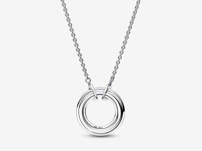 Two tone Logo & Pavé Necklace