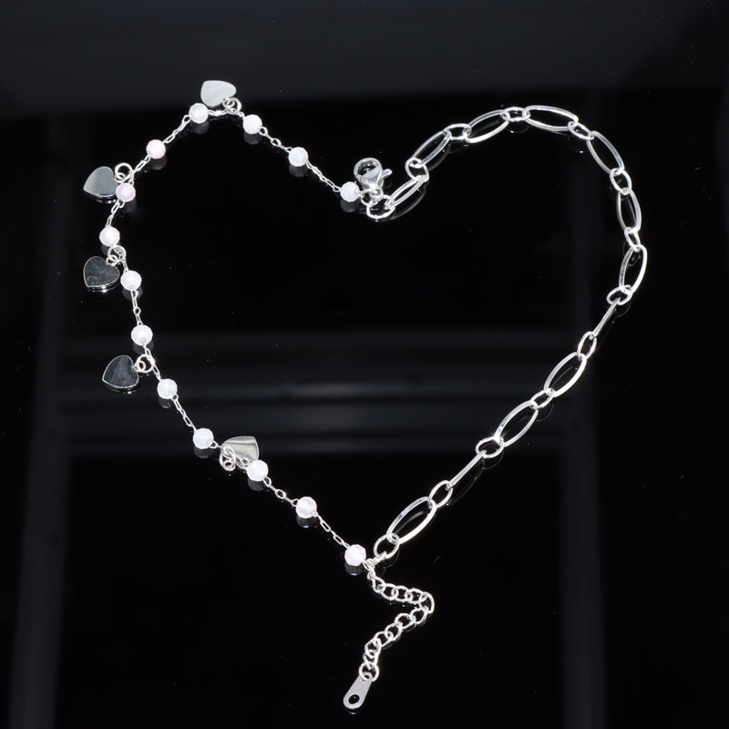 Unique Heart-Shaped Pendant Bracelet
