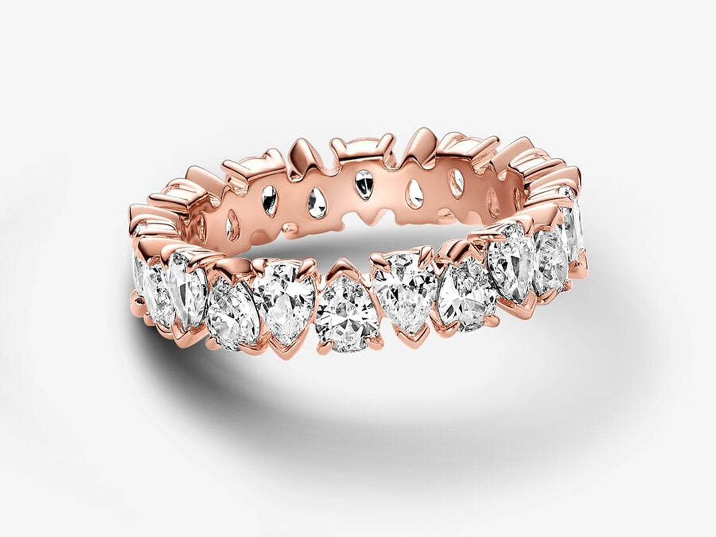 Alternating Sparkling Band Ring