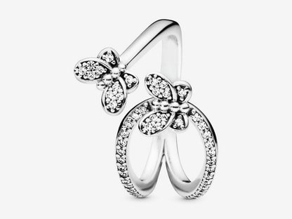 Sparkling Butterfly Open Ring