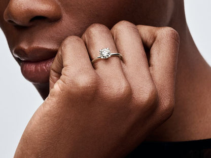 Lab-grown Diamond Ring 1.00 carat tw 14k White Gold
